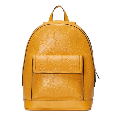 gucci backpack yellow|gucci guccissima slim backpack.